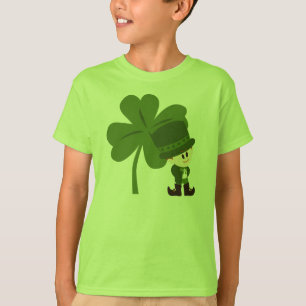 T-shirt chemise verte de garçon