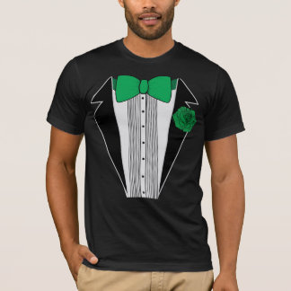 T-shirt Chemise verte de smoking
