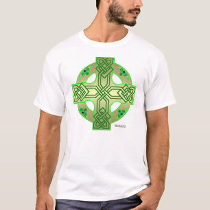 T-shirt Chemise verte irlandaise de noeud