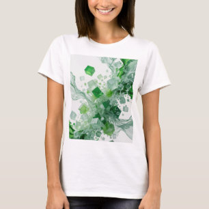 T-shirt Chemise verte personnalisée ART ABSTRAIT