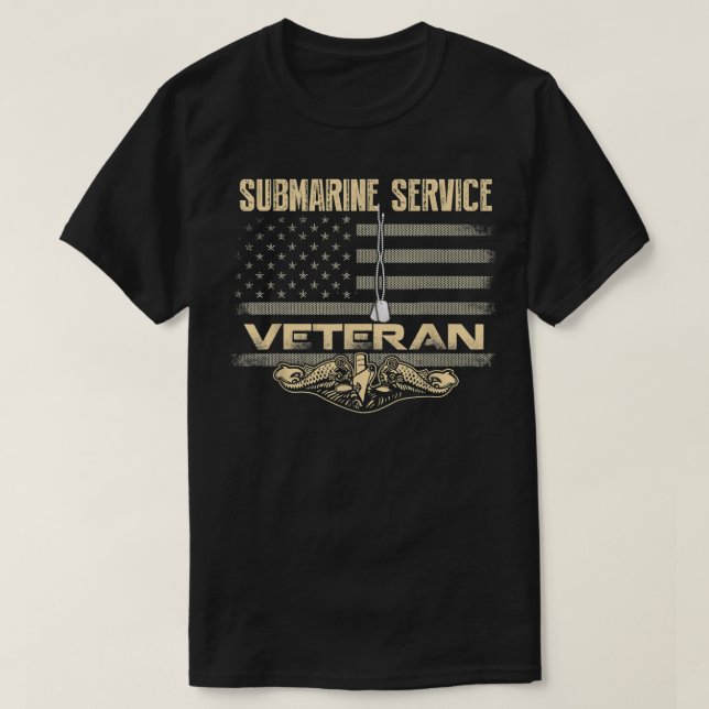 T-shirt Chemise Vétérinaire Du Service Sous-Marin Des État (Design devant)