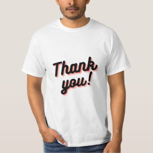 T-shirt Chemise Vibes de remerciement