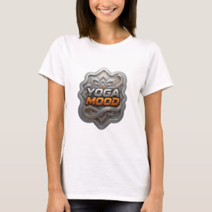 T-shirt Chemise vibrante argentée YOGA MOOD Citation