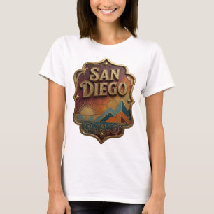 T-shirt Chemise vibrante or SAN DIEGO Citation