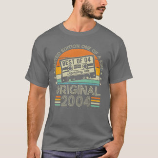 T-shirt Chemise Vintage 2004 Rock Classique drôle