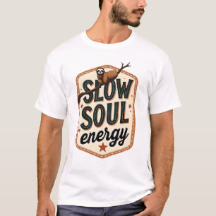 T-shirt Chemise Vintage Citation de Paresseux Graphique d'