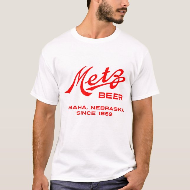 T-shirt Chemise vintage de bière de Metz (Devant)