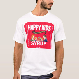 T-shirt Chemise vintage "de sirop heureux d'enfants"