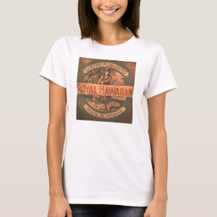 T-shirt Chemise vintage d'étiquette d'ukulélé