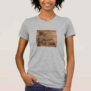 T-shirt Chemise vintage d'étiquette d'ukulélé