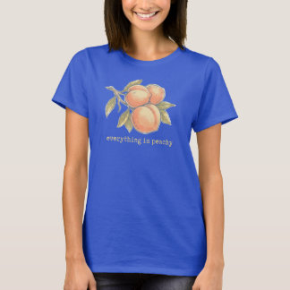 T-shirt Chemise vintage pêche | Tout va bien