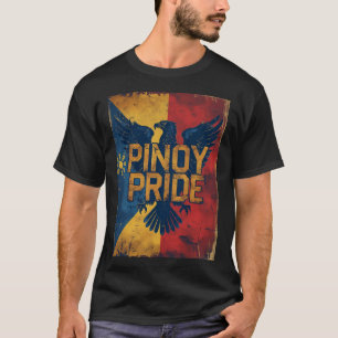 T-shirt Chemise vintage Pinoy Pride   Drapeau philippin Te