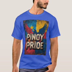 T-shirt Chemise vintage Pinoy Pride   Drapeau philippin Te