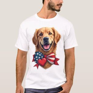 T-shirt Chemise Vintage pour Amoureux de Retriever Doré Pa