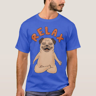 T-shirt Chemise vintage Pug Chien Rela 70s