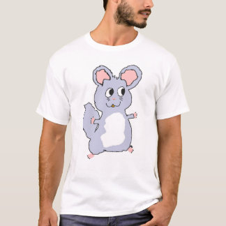 T-shirt Chemise violette de bande dessinée de chinchilla