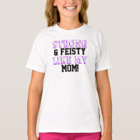 Chemise violette pour enfants forte et fougueuse c