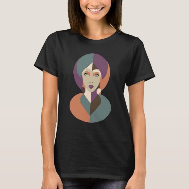 T-shirt Chemise visage femme (Devant)