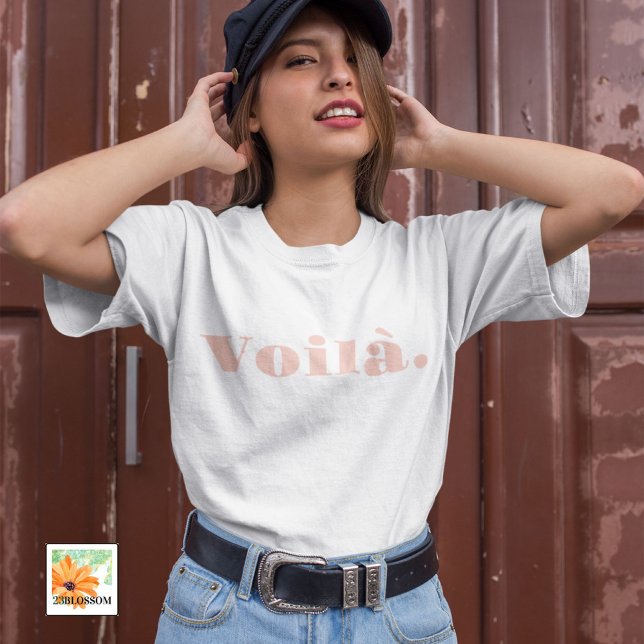 T-shirt Chemise Voilà, Cadeau Français, Parole (Créateur téléchargé)