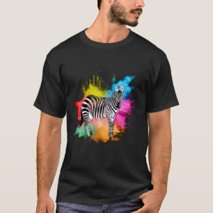 T-shirt Chemise Zèbre pour Hommes En Afrique Animal Sauvag