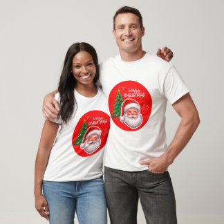 T-shirt Chemises assorties de Noël joyeux