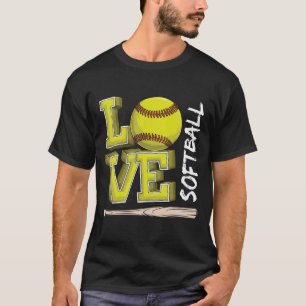T-shirt Chemises avec graphiques de softball pour adolesce