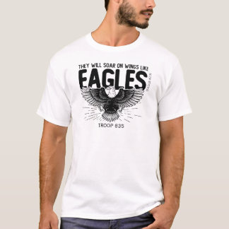 T-shirt Chemises Chrétiennes, Tourner Sur Des Ailes Comme