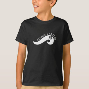 T-shirt Chemises colorées d'enfants avec le logo blanc