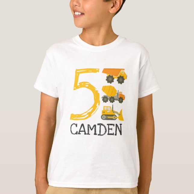 T-shirt Chemises d'anniversaire de construction (Devant)
