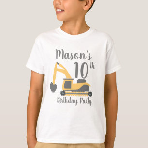 T-shirt Chemises d'anniversaire de partie de construction