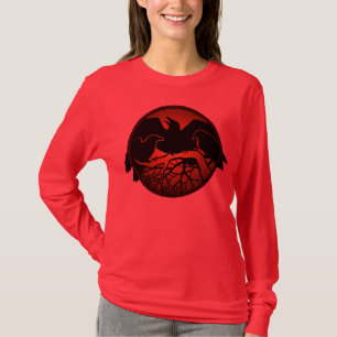 T-shirt Chemises d'art de corbeau pour femmes Crow dame /