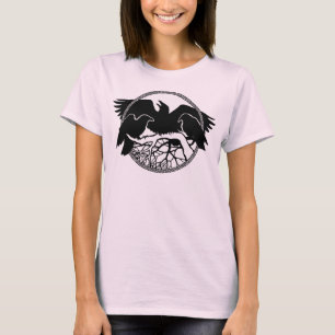 T-shirt Chemises d'art Raven femmes Crow Dames / Raven Top