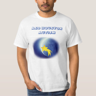 T-shirt Chemises d'autisme d'ASD Houston (blanches)