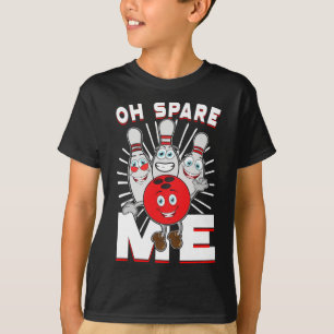 T-shirt Chemises de Bowling Drôle Oh Spare Me