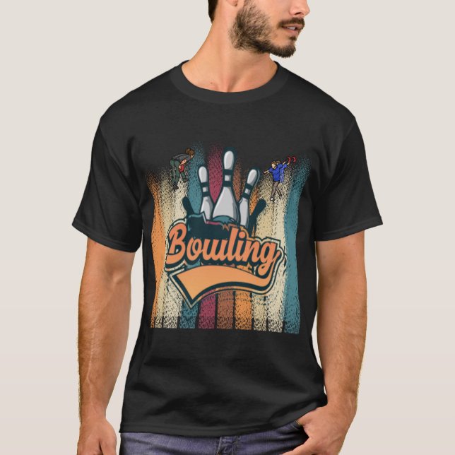 T-shirt Chemises de Bowling Vintage Tee - shirts graphique (Devant)