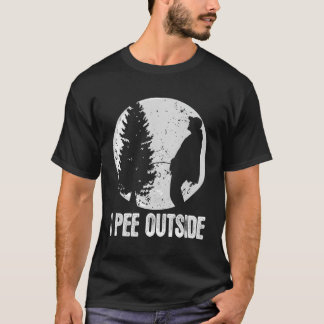T-shirt Chemises De Camping Amusantes Pour Hommes Je Pee D