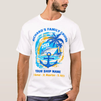 T-shirt Chemises de croisière familiales personnalisées
