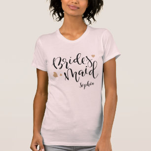 T-shirt Chemises de demoiselles d'honneur personnalisées p