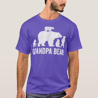 T-shirt Chemises de Fête des pères pour ours grand-père, F