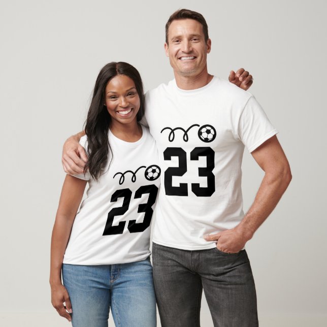 T-shirt Chemises de l'équipe de football avec numéro de ma (Unisexe)