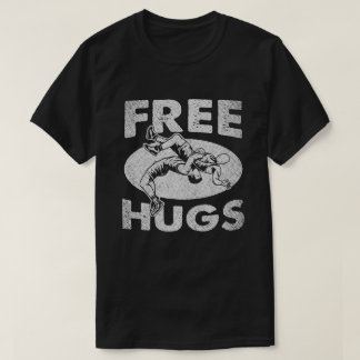 T-shirt Chemises de lutte amusante sans câlins de lutte en