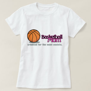 T-shirt Chemises de maman de basket-ball