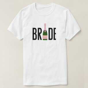 T-shirt Chemises de mariée Champagne Bachelorette