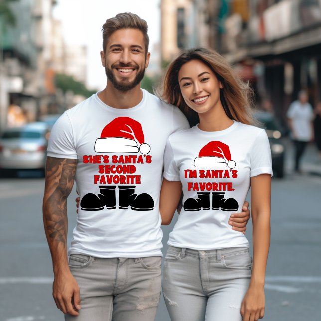 T-shirt Chemises de Noël marquées amusantes pour les coupl (Créateur téléchargé)