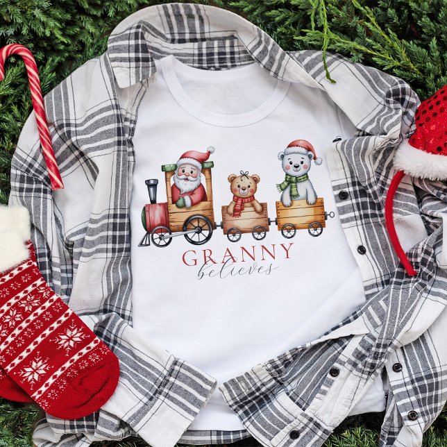 T-shirt Chemises de Noël Monogrammes Correspondantes (Créateur téléchargé)