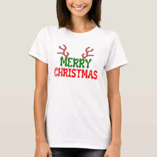T-shirt Chemises de Noël pour les femmes Joyeuses chemises