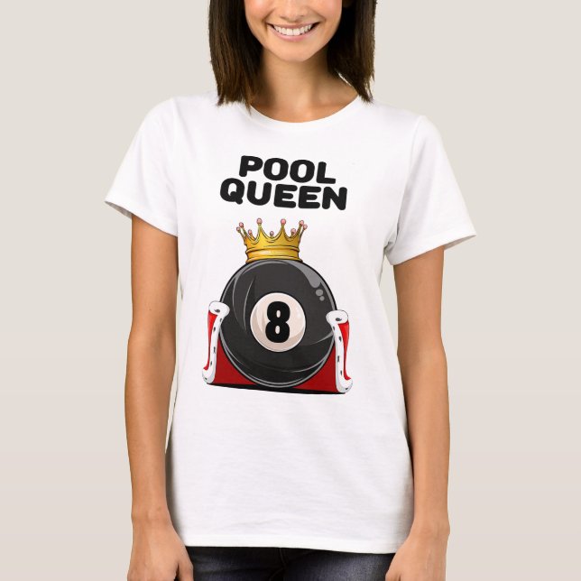 T-shirt Chemises De Piscine Pour Filles Piscine Reine Blan (Devant)