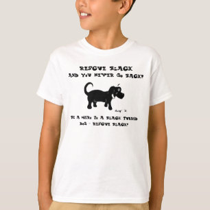 T-shirt Chemises de sauvetage des chiens noirs