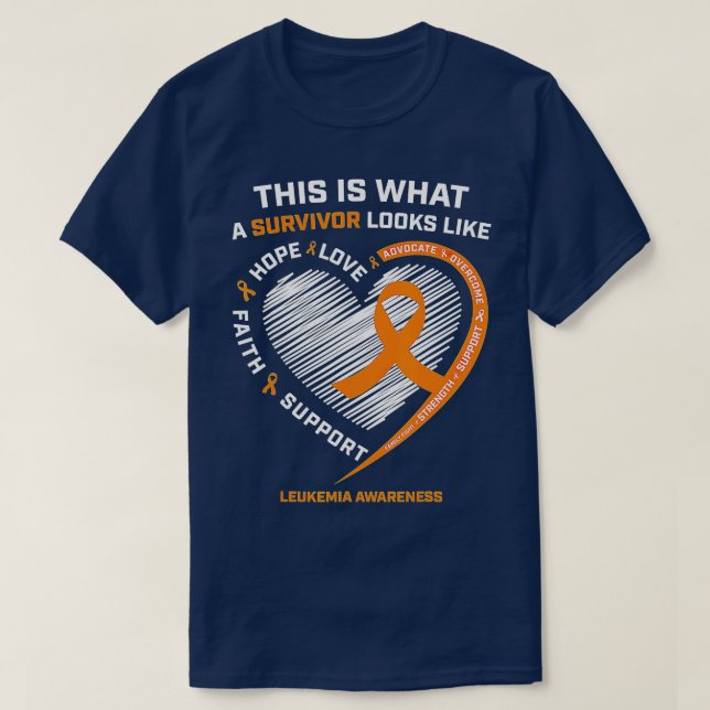 T-shirt Chemises de sensibilisation à la leucémie Cadeaux  (Design devant)