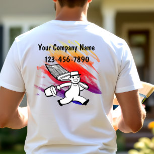 T-shirt Chemises de travail simples pour peintre d'entrepr